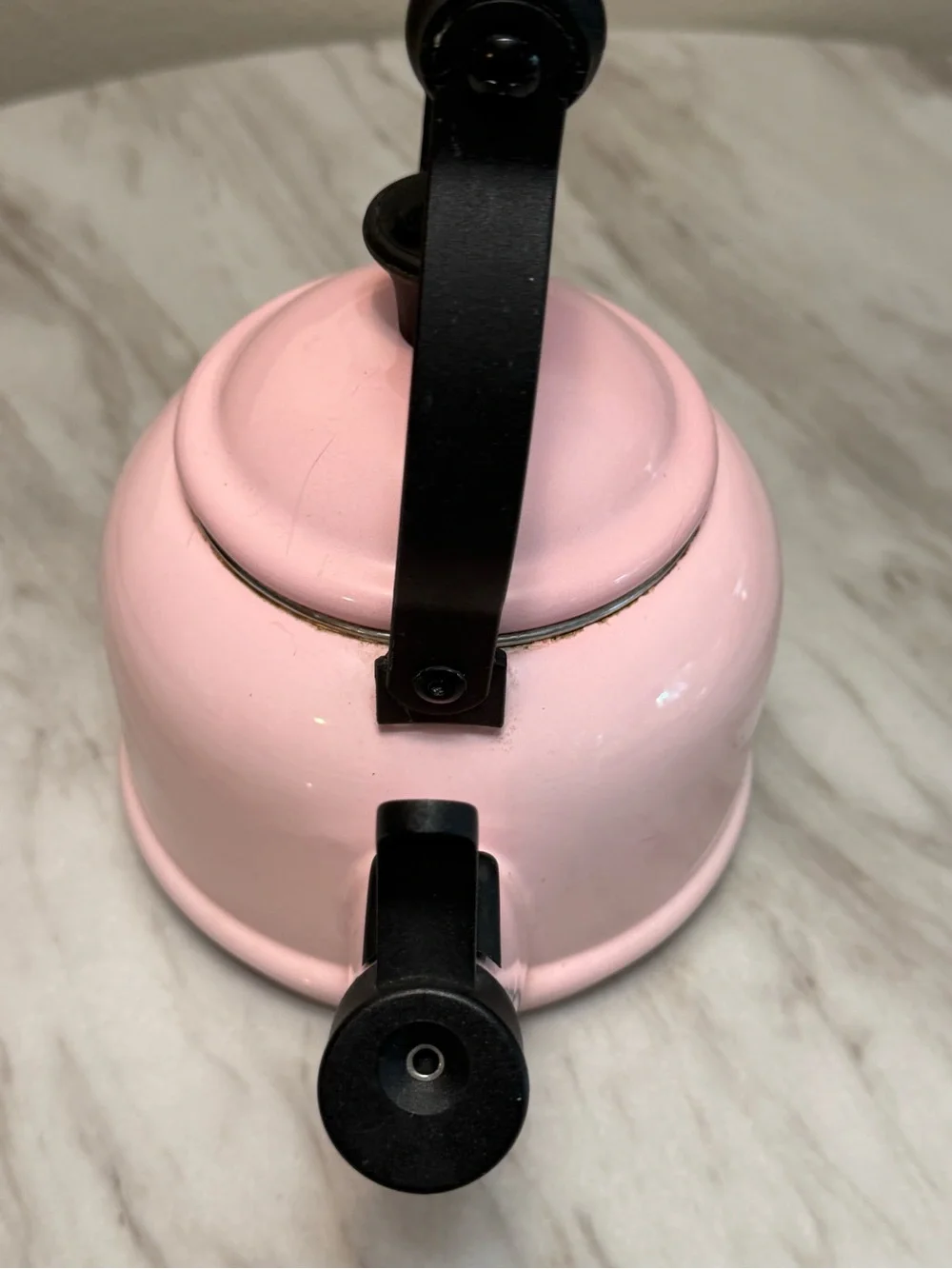 Lu Crescent powder pink tea pot 1.25 US Qt